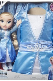 Kostium Elsa Frozen 2 Kraina Lodu 2w1 Lalka i Strój Sukienka 4-6 lat-2