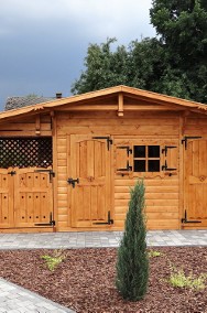domek z drewutnią garaż domki z drewna zamykana drewutnia domek na działkę domki-2
