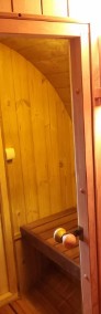 Sauna beczka 400 cm z tarasem i przedsionkiem z termodrewna-3