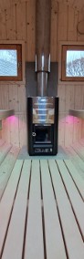 Sauna beczka 400 cm z tarasem i przedsionkiem z termodrewna-4