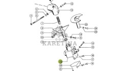 Claas Dominator 98 - rozładunek - przekładnia wysypu kątowa 0006089313