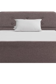 vidaXL Rama łóżka, taupe, tapicerowana tkaniną, 100 x 200 cm-2