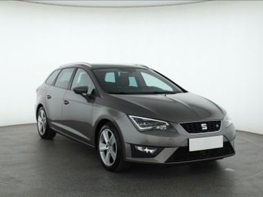SEAT Leon III , Salon Polska, Skóra, Navi, Klimatronic, Tempomat,-1