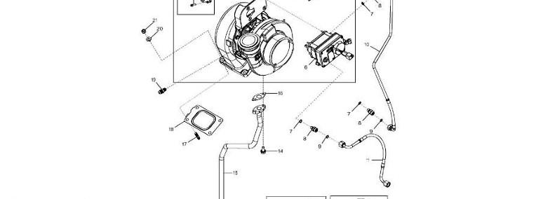 John Deere 9470RX - Turbosprężarka regenerowana SE502204 (Silnik)-1