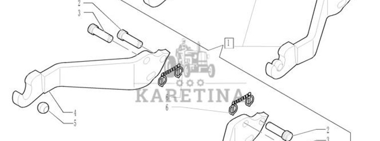 New Holland T6010 T6070 Cięgło dolne 87302186-1