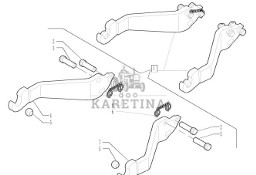 New Holland T6010 T6070 Cięgło dolne 87302186