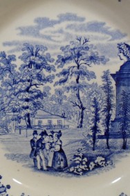 Gustavsberg Royal Scenery , Talerz Ozdobny 1850 - 1866 r. Bez defektu-2