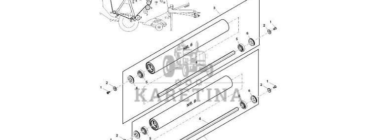 John Deere 960 - Rolka DC225444 (Pasy, rolki, bramki)-1