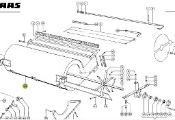 Claas Dominator 98 - obudowa dmuchawy 0006050481
