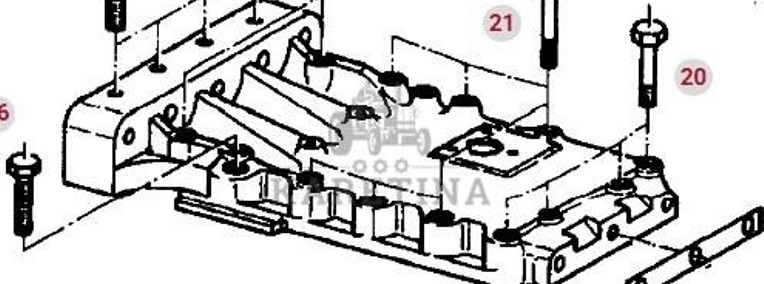 Fendt Favorit 514 Pokrywa Obudowy Tylnej Osi CZĘŚCI 514100050040-1