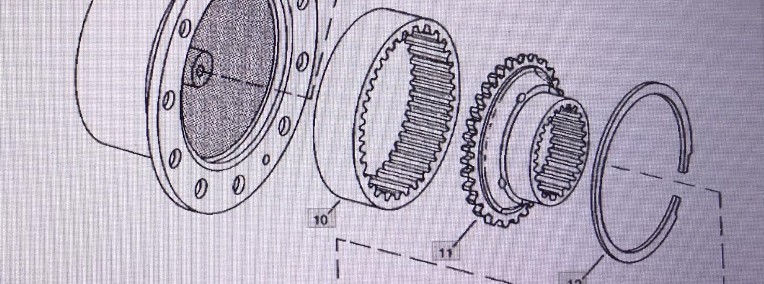 John Deere R99680/nośnik wału zębatego/John Deere 4555/4755/4955 Nr części R99680-1