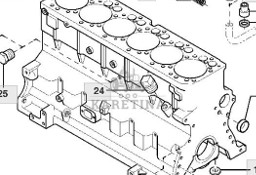 John Deere 6068HLA73 6920 6920S Blok Silnika CZĘŚCI RE571651