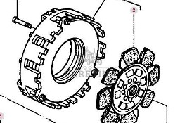 Massey Ferguson 3690 Sprzęgło Dwustopniowe CZĘŚCI 3713264M91