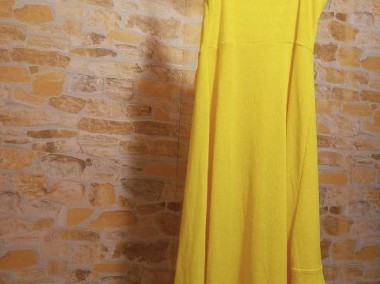 (36/S) ZARA/Zmysłowa, żółta sukienka z Madrytu/ jak NOWA-1