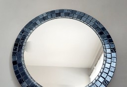 Lustro okrągłe GRAFITOWA szara  rama  50 ,60 ,70 ,80 ,90 100cm