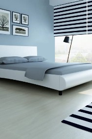 vidaXL Rama łóżka, biała, sztuczna skóra, 160 x 200 cm 242052-2