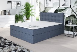 Łóżko kontynentalne RIVER + materac 160x200 cm + pojemnik