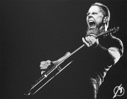 James Hetfield Metallica Rzeźbiony obraz w blasze