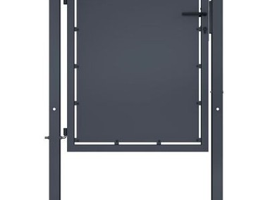 vidaXL Furtka ogrodzeniowa, stalowa, 100 x 100 cm, antracytowa-1
