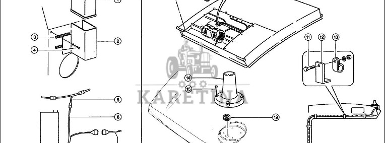 Claas Lexion 580 ODBIORNIK 0000192040 (Odbiornik sat / antena sat)-1