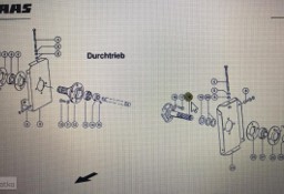 CLAAS 00 0753 365 3/CLAAS V900-V700 wałek napędu naganiacza z wpustem