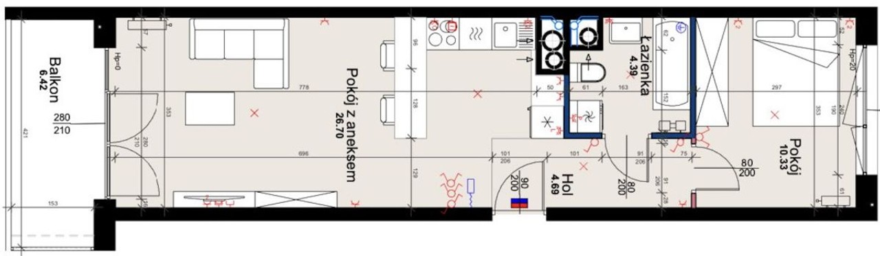 2 pokoje, balkon, zieleń, tramwaj. Bez prowizji - Widok 2