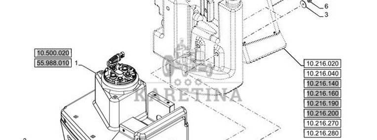 New Holland T6070 Zbiornik płynu def 48046406-1