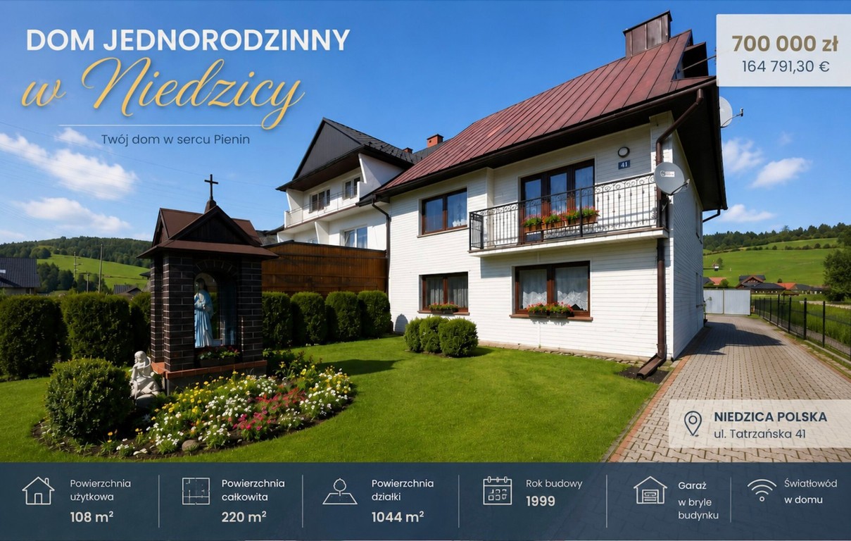 Dom jednorodzinny w Niedzicy