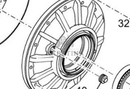New Holland CR9080 Pokrywa Obudowa Przedniego Napędu Przedniej Osi CZĘŚCI 84448821