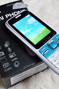 Klasyczny BIAŁY telefon Media-Tech MT843 Twin Phone Dual Sim Dwie karty Sim-2