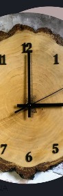 Zegar z drewna 30 cm. Pełna personalizacja: dąb, wiąz, brzoza-4