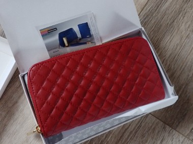 Skórzany portfel Lilly Collection  czerwony damski-1