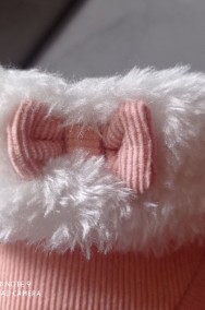 Kozaczki dla niemowlaczka 11 cm różowe-2