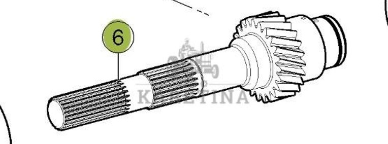 Claas Axion 870 Wałek Przekładni Skrzyni Biegów 0011657900 00 1165 790 0-1