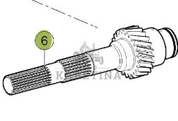 Claas Axion 870 Wałek Przekładni Skrzyni Biegów 0011657900 00 1165 790 0