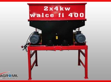 Gniotownik dwusilnikowy silnik na ramie 2x 4kW Masz-Rol zgniatacz ziarna-1