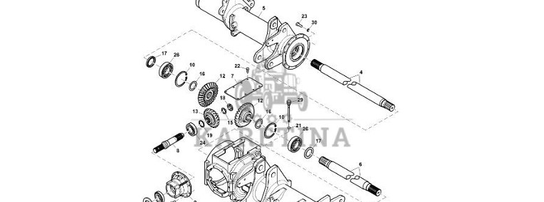 John Deere 960 - Przekładnia zębata stoźkowa CC133865 (Układ napędowy)-1