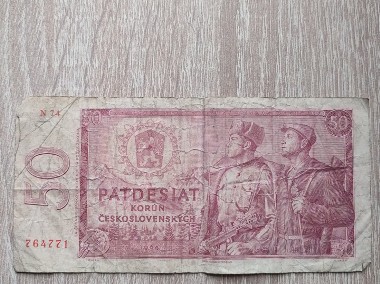 Banknot 50 Koron Czechosłowackich Patdesiat 1964-1