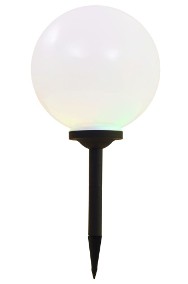 vidaXL Kuliste lampy solarne na zewnątrz, 2 szt., LED, 30 cm, RGB 44459-2