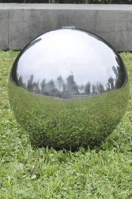 vidaXL Fontanna ogrodowa LED ze stali nierdzewnej, kula, 30 cm-2
