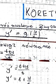 Równanie różniczkowe zwyczajne jednorodne" - Rozwiązanie zadania. #Matematyka-2