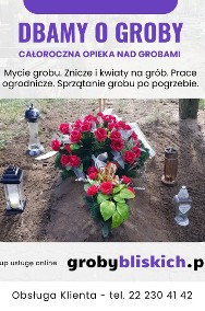 Opieka nad grobami Pęcice - mycie grobu, znicze i kwiaty na grób-2