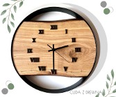 Drewniany zegar ścienny w stylu loft, unikatowy! TYLKO na zamówienie!