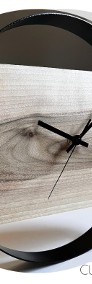 Drewniany zegar ścienny w stylu loft, unikatowy! TYLKO na zamówienie!-3