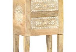 vidaXL Ręcznie malowana szafka nocna, 40x30x60 cm, lite drewno mangoSKU:286161