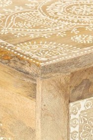 vidaXL Ręcznie malowana szafka nocna, 40x30x60 cm, lite drewno mangoSKU:286161-2