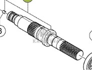 CLAAS Arion 610 660 Wałek Przekładni Przedniego Napędu 0011320373 00 1132 037 3