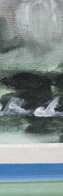        Obraz Olejny na Płótnie Sygnowany 75 x 63 cm -4