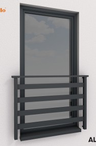 Balustrada francuska balkon barierka aluminium RAL okienna WYSYŁKA-2