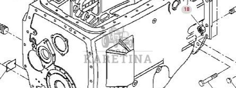 Massey Ferguson 8480 Obudowa Skrzyni Biegów CZĘŚCI 903100050021-1